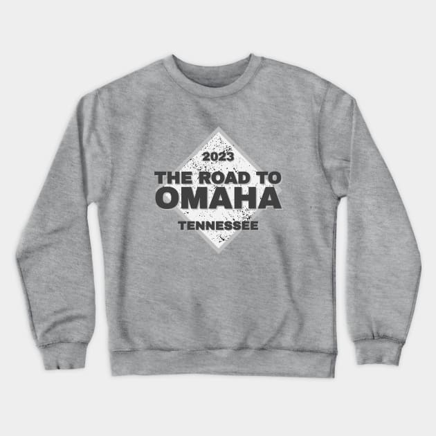 Tennessee Road To Omaha College Baseball 2023 Crewneck Sweatshirt by Designedby-E